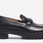 Madewell  the Lugsole loafer in black‎ leather Photo 0