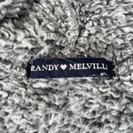 Brandy Melville Grey & white fuzzy hooded cardigan with oversized fit sz xs-m Photo 4