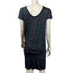 Athleta Gray and Black Heathered Odyssey Tee Dress Essence Hooded Tunic Photo 3