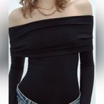 ZARA  NWT off shoulder long sleeve stretchy bodysuit fitted top Photo 2