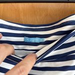 J. McLaughlin  Nicola Skirt Striped Blue White‎ Catalina Cloth Tiered Women XL Photo 2