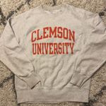 Champion White Clemson Crewneck Photo 0