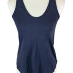 Quince Navy Pima Cotton Tank Top XS Minimalist Soft Basic Everyday Wear Blue Photo 0