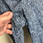 J Jill Womens Cropped Chino Pants Blue Paisley Print Cotton Blend Size 14 Photo 3