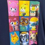 Nintendo  Animal Crossing T Shirt Women’s No Size Tag Approx Medium Dark Blue Photo 1