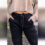 Judy Blue  Plus Women’s High Waist Jogger Jeans Cuffed Hem Size 18W Black JB88700 Photo 3