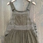 carole little Vintage Overall Dress in Brown Gauze with Tan Stitching 12P / L Photo 1