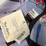 NWT, Rare Vintage The Girls Helen Welsh Designer 100% Silk Scarf, 21” square Black Photo 8