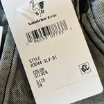 Free People New Sandrine Rose The Virgin Label Straight leg Jeans Silver 24 Photo 6