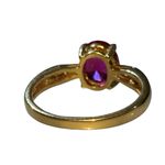 14k Yellow Gold with Ruby & Diamond Gemstones Women’s Ring size 8 Engagement Photo 3