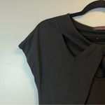 Fresh Produce Dress Black Shift Knit Dress w/ Cut Out Twist Neckline Sz S EUC Photo 3
