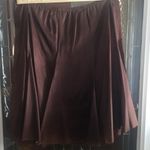 Karen Kane BOHO Midi Skirt with Elastic Waist Women's M Brown Photo 1