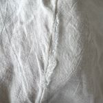 Vintage Ivory Cotton Long Flowy Short Sleeve Cardigan Top Made in Thailand White Size M Photo 8