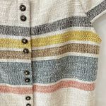 Madewell  Texture and Thread Multicolor Cotton Cap Sleeve Mini Dress S Photo 3