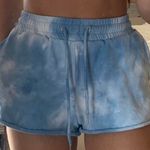 Princess Polly Blue & White Tie Dye Shorts Photo 0