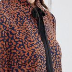 Fashion Union Brown and Navy Blue Leopard Print Long Sleeve Dress Photo 3