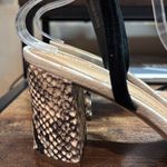 Gibson Latimer  Cordelia Black and white snake print heels size 8 Photo 1