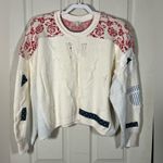 Anthropologie NWOT Pilcro Crew Neck Patch Sweater Photo 1
