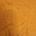 Faith and joy  Size Medium M Golden Rod Yellow Orange Blouse Lace Top Career Photo 4