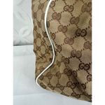  White Original GG Canvas Positano Tote with‎ Silk Gucci Scarf Photo 9