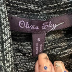 Olivia Sky  black and grey knit sleeveless turtleneck tunic top Photo 2