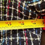 Buttons TOG Shop. Multi Color Plaid Blazer SZ 12 P W Pockets Black & Gold  Photo 10