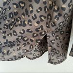 Chelsea Theodore Leopard Print Button Front Collar Shirt Medium Photo 5