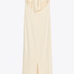 ZARA  dress maxi ecru ivory open back Evening holiday party wedding Gown Photo 12
