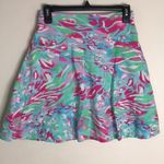 Icikuls Skirt Skort Blue Pink Turquoise Floral tennis golf attire Size Small Green Photo 1