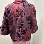 Susan Graver  Iridescent Tonal Patchwork Velvet Flocked Jacket Photo 2
