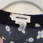 Zadig & Voltaire Reacty Floral Vintage Long Sleeve Slit Ruffle Midi Dress Photo 7