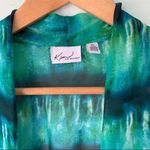 kim rogers 🏷️  Sheer Open Front Cardigan Cheetah Print Blouse XL Photo 1