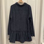easel  corduroy ruffle button down tunic dress Photo 5