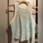 NWOT Free People Movement Open Air Printed Tank Blue Size M Photo 4