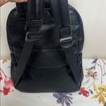 London Fog  Black Leather Backpack with Gold Zipper New without Tag Photo 3