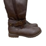 G C Shoes Riding Boots Brown Women Size 9 Tall Knee High Buckle Strap Boots Photo 1