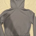 John Galt Purple Cropped Zip Up Hoodie Photo 1