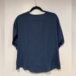 Krazy Kat  blue oversized flowy dress‎ shirt Photo 4