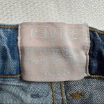Revolve Revice Contrasting Shades Distressed High Rise Jeans Photo 2