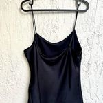 Elie Tahari NWT Silk Cowl Neck Spaghetti Strap Luciana Cami Black Women's Medium Photo 7