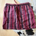 Garnet Hill Striped Easy Linen Pull-On Skirt Size Medium Photo 1