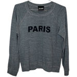 Monroe Paris women’s gray crew neck Sweatshirt size small Euc Photo 0