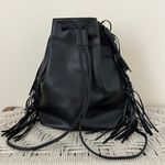Victoria's Secret NWT Victoria’s Secret Black FringeBackpack Photo 1