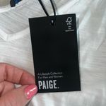 Paige NWT  Rylan double V-neck tank with knot straps in white cotton/modal jersey Photo 1