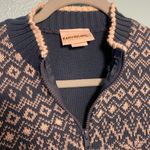 Kathy Ireland Vintage Cropped Nordic Knit Zip Sweater Photo 1