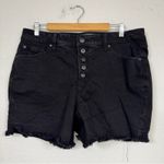 Torrid  Black High Rise Cut Off Jean Shorts Women’s 12 Button Fly Beachy Casual Photo 4