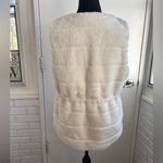 Talbots Tie Waist Faux Fur Vest medium workwear holiday occasion classic Photo 8