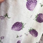 Vintage Purple Strawberry Babydoll Top Coquette Fairycore Soft Girl Large White Photo 2