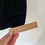 Reformation New Giulia Velvet Crop Top in Black Photo 6