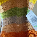 Vibrant Multicolor Woven Tote Bag Red Photo 4